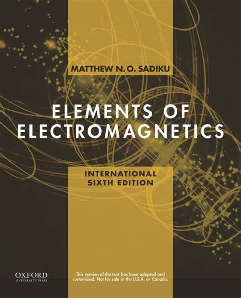 Discover the Latest Insights on Electromagnetics with Elements of Electromagnetics 6th Edition eBook - Your Ultimate Guide!